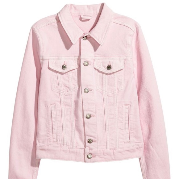 pink jean jackets